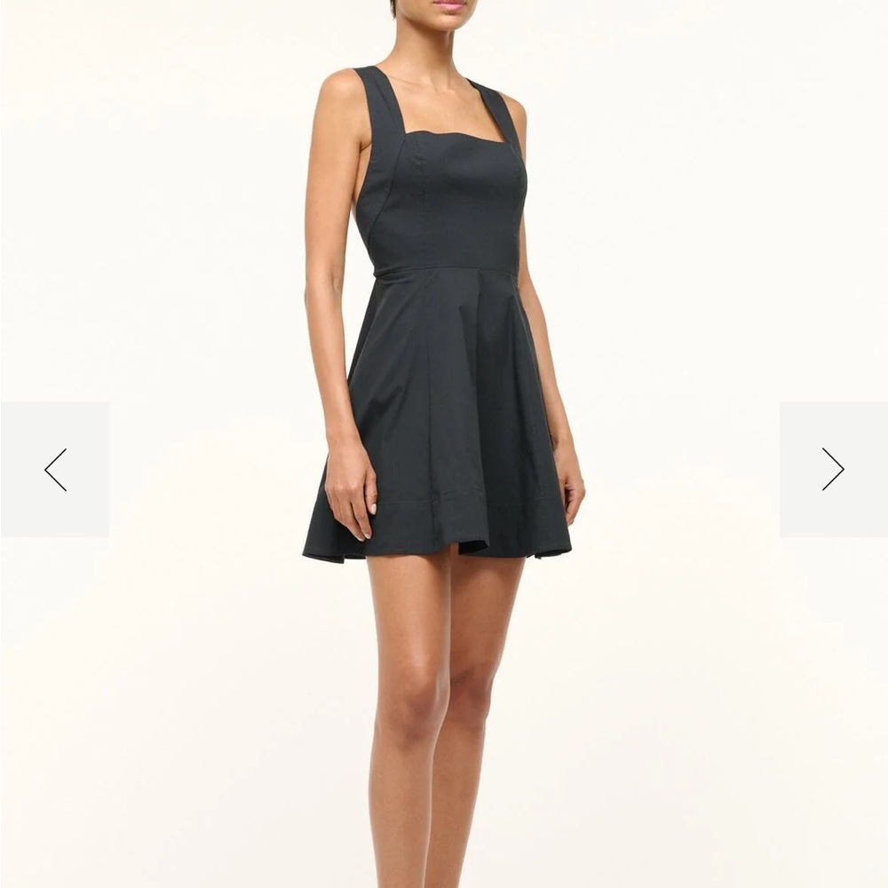 NWT STAUD MINI TERESA DRESS BLACK SIZE 8